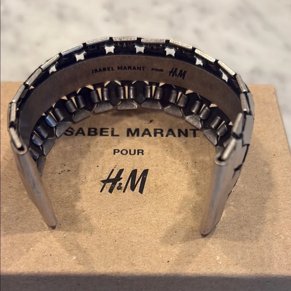 Isabel Marant Silver Geometric Chain Bracelet - Picture 5 of 6